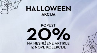Halloween akcija - 20% popusta na nesnižene artikle iz nove kolekcije!